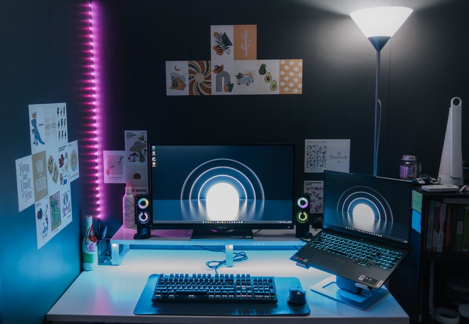 Gaming dual monitor setup